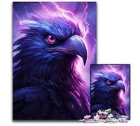 Purple Storm Raven Puzzles for 1000 Piece Jigsaw Puzzles for Adults Colorful Home DecorInteractive Family Game 1000 PCS(75x50cm)