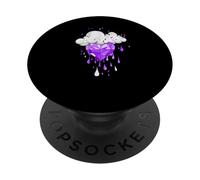 Purple Storms Can't Dim My Shine Purple Graphic PopSockets Adhesive PopGrip