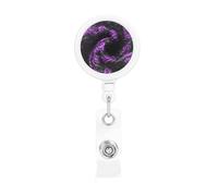 Purple Sweater Retractable Badge Holder is Durable Sturdy Comes with A Lanyard for Office Hospital Staff Wearing