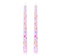 Purple Taper Candles Sticks, 10'' Table Dinner Long Candles, 6 Hour Long Lasting Unscented for Candlesticks, Wedding Birthday Party Christmas Home Decor 2 Pack