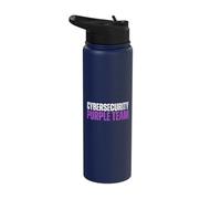 Purple Team Cybersecurity Ethical Hacking Cyber Security Stainless Steel Insulated Water Bottle
