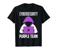 Purple Team Cybersecurity Ethical Hacking Cyber Security T-Shirt