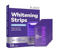 Purple Teeth Whitening Strips, 14Pcs Teeth Whitening Strips, Gentle Enamel Protection, Non Sensitive, Daily Portable Brightening Purple Strips for Teeth, Instantly Brighten Your Smile (14Pcs)