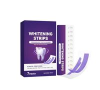 Purple Teeth Whitening Strips, 7Pcs Purple Whitening Strips, Enamel Safe Non-Sensitive, Teeth Whitening for Stains, Daily Portable Whitening Strips, Contains Contrasting Color Card (1Box)