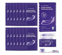 Purple Teeth Whitening Strips for Gentle Stain Care