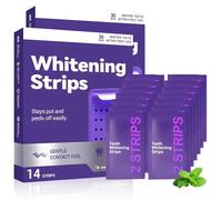 Purple Teeth Whitening Strips, Gentle Daily Purple Whitening Strips for Surface Stain Reduction & Natural Shine, Portable Purple Teeth Care Strips for Use at Home Or On The Go (2Box)