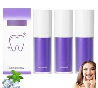 Purple Teeth Whitening Toothpaste, Colour Corrector, Purple Toothpastes for Teeth Whitening, Complete Care Brightening Purple Toothpaste for a Natural White Smile, Fresh Breath Bright Tooth (3)