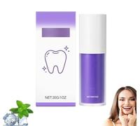 Purple Teeth Whitening Toothpaste, Colour Corrector, Purple Toothpastes for Teeth Whitening, Complete Care Brightening Purple Toothpaste for a Natural White Smile, Fresh Breath Bright Tooth (1)
