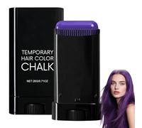 Purple Temporary Hair Colour Stick Comb, Retractable Washable Hair Chalk for Instant Styling, Halloween, Cosplay, Parties, Festivals & Creative Looks (Purple)