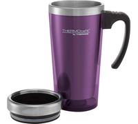 Purple Thermal Travel Mug Cup Insulated Drinks Flask Hot Cold Tea Coffee 420ml
