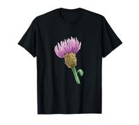 Purple Thistle Watercolor Bloom T-Shirt