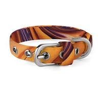 Purple Tie-dye Fabric Dog Collar Quick Release Buckle for Easy on Off. Cat Collar - Adjustable Comfortable.Oxford Cloth Pet Collar for Small Medium Dog and Cat.