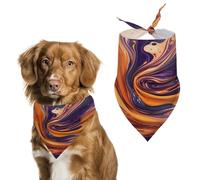 Purple Tie-dye Fabric Easter Dog Bandanas for Small Medium Large Dogs,Cat Dogs,Pet Scarf - Polyester Cute Bibs.Triangle Pet Scarf for Puppy Pet,Personalized Birthday/Party Fun Idea Gift