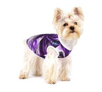Purple Tie Dye Flower Print Lightweight Tank Top for Dogs Dog Shirts for Small Dogs Stretchy T Shirts Sleeveless Vest