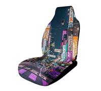 Purple Tokyo Streets Car Seat Covers Universal, 1PCS Carseat Protector - Stretchable Fabric, Anti-Slip Elastic Car Seat Protector for Cars, SUV, Trucks