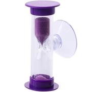 Purple Toothbrush Timer for Kids,2mins Sand Clock Timer Plastic Suction Cup Hourglass Sandglass Desktop Ornament Party Favors Timers,Kitchen Timers