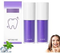 Purple Toothpaste, Teeth Whitening Toothpaste, Tooth Colour Corrector, Tooth Stain Removal, Gentle Care of Gums, Daily Use for Fresh Breath, Complete Care Brightening (2)