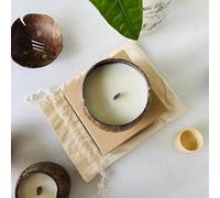 Purple Turtle Coconut Wax Candle with Citronella Scent (Wooden Wick) - Organic - Hand Poured - Vegan