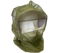 Purple Turtle Midge and Mosquito Head Net - Over a Hat with Visor (PTN03) - Khaki - One Size