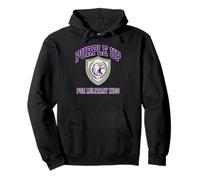 Purple Up For Military Kids Eagle Shield Support Graphic Pullover Hoodie