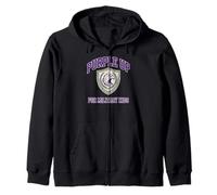 Purple Up For Military Kids Eagle Shield Support Graphic Zip Hoodie