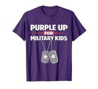 Purple Up Military Child/Patriotic USA Pride Dog Tags T-Shirt
