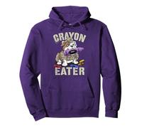 Purple Up Military Kids CRAYON EATER Dad Son My Soldier Camo Pullover Hoodie