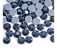 Purple Velvet Crystal Hot Fix Glass Strass Hotfix Iron On Rhinestones Sewing Fabric Decorations for DIY Manicure Face Art(Antique Zinc,SS20-1440pcs)