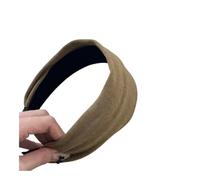 Purple Velvet Fabric Knitted Wide-edged Autumn And Winter Hairbands For Women Niche Design High Skull Top Hair Accessories(4)