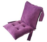 Purple Velvet Rocking Chair Cushions - Non-Slip High Back Patio Seat Pads with Ties, Tufted Square Design, Comfortable All-in-One Chair Pads for Home & Garden