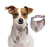 Purple Vine Flower Dog Bandana Cat Bandana 1PC Dog Accessories for Small Dogs