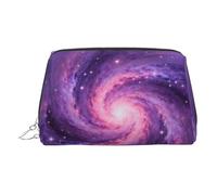 Purple Vortex Print Chic Travel Makeup Bag, Cute Cosmetic Pouch for Women for Purse and On-the-Go Use