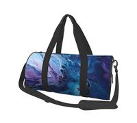 Purple Watercolor Abstract Print Travel Duffel Bag, Lightweight Sports Gym Bag with Shoulder Straps for Women Men Teen ravel Business Trip