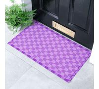Purple Wavey Lines Indoor & Outdoor Doormat - 70x40cm Artsy Mats Purple 40cm x 70cm