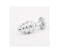 Purple 'Wavy' Stainless Steel Butt Plug Set (3 Piece)