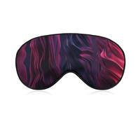 Purple Wavy Stripes Sleep Mask Soft Comfortable Eye Mask with Adjustable Strap Eye Cover Eye Shade for Men Women Work Travel