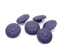 Purple Weave Pattern Nylon Buttons with Shank, Size 21.5mm (6)