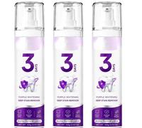 Purple Whitening Toothpaste, 3 Days to a Brighter-Looking Smile, Brightens Teeth, Fresh Breath, Long-Lasting Care, Surface Stain Remover for Coffee, Tea & Wine，3