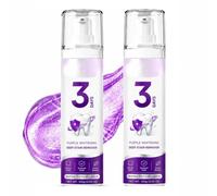 Purple Whitening Toothpaste, 3 Days to a Brighter Looking Smile Color Corrector Teeth Whitening Gel, Stain Removal Toothpaste for Coffee, Tea & Wine, Fresh Breath Bright Tooth ，2