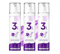 Purple Whitening Toothpaste, 3 Days to a Brighter Looking Smile Color Corrector Teeth Whitening Gel, Stain Removal Toothpaste for Coffee, Tea & Wine, Fresh Breath Bright Tooth ，3