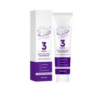 Purple Whitening Toothpaste, 3 Days to a Brighter-Looking Smile, Deep Repair & Long-Lasting Fresh Breath, Surface Stain Remover for Coffee, Tea & Wine，1