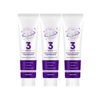 Purple Whitening Toothpaste, 3 Days to a Brighter-Looking Smile, Deep Repair & Long-Lasting Fresh Breath, Surface Stain Remover for Coffee, Tea & Wine，3