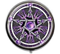 Purple Wiccan Pentagram Pill Box Wiccan Candy Box Pentagram Wiccan Jewelry Pagan Religion Wiccan Pentagram Jewelry