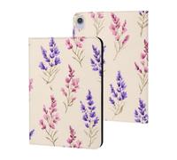 Purple Wild Flowers Cute Tablet Case Compatible with iPad