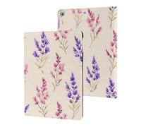 Purple Wild Flowers Cute Tablet Case Compatible with iPad
