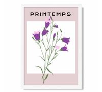 Purple Wildflower Plant Flower Market Simplicity Framed Print SIZE: A4 with White Frame ARTZE Purple A3