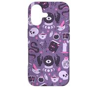 Purple Witch's Essentials Pattern Witchy Design Halloween Case for iPhone 17