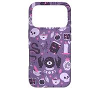 Purple Witch's Essentials Pattern Witchy Design Halloween Case for iPhone 17 Pro