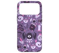 Purple Witch's Essentials Pattern Witchy Design Halloween Case for iPhone 17 Pro Max