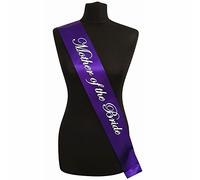 Purple With White Writing ‘Mother Of The Bride’ Sash